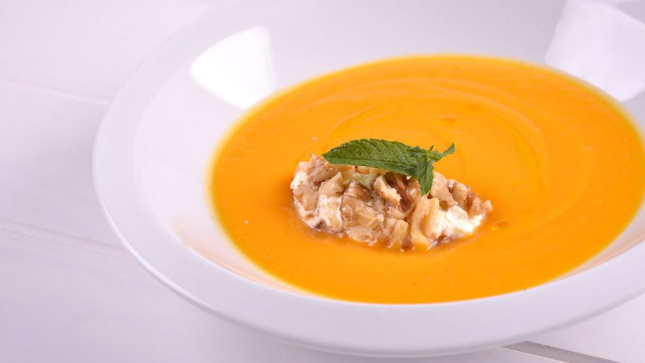 Sopa de Calabaza y Nueces